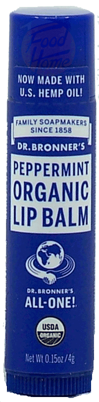 Dr. Bronner's Magic Family Soapmakers peppermint organic lip balm Full-Size Picture